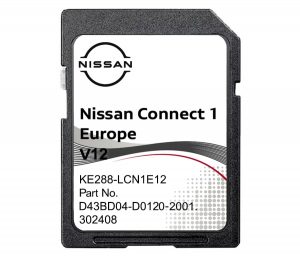 Nissan KE288-LCN1EV12 Europe Sat Nav SD card 2023 Nissan Connect 1 v12