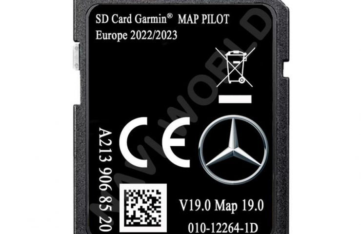 Europe Mercedes A2139068520 Sat Nav SD card GARMIN MAP PILOT V19 2023