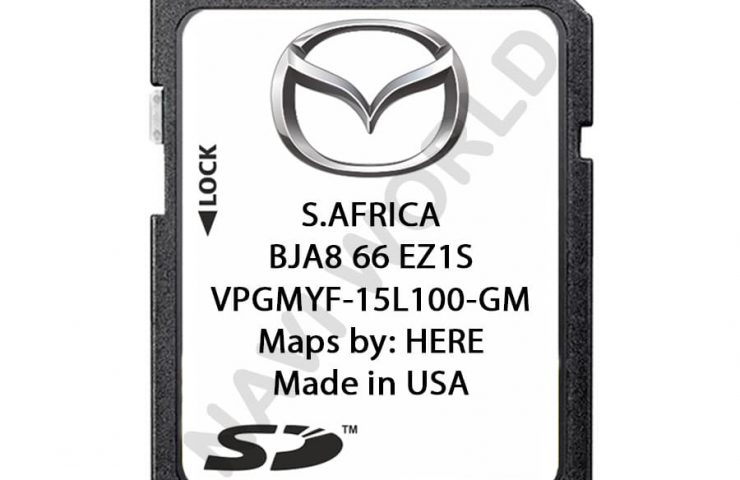 Mazda South Africa BJA866EZ1S Sat Nav SD card 2024