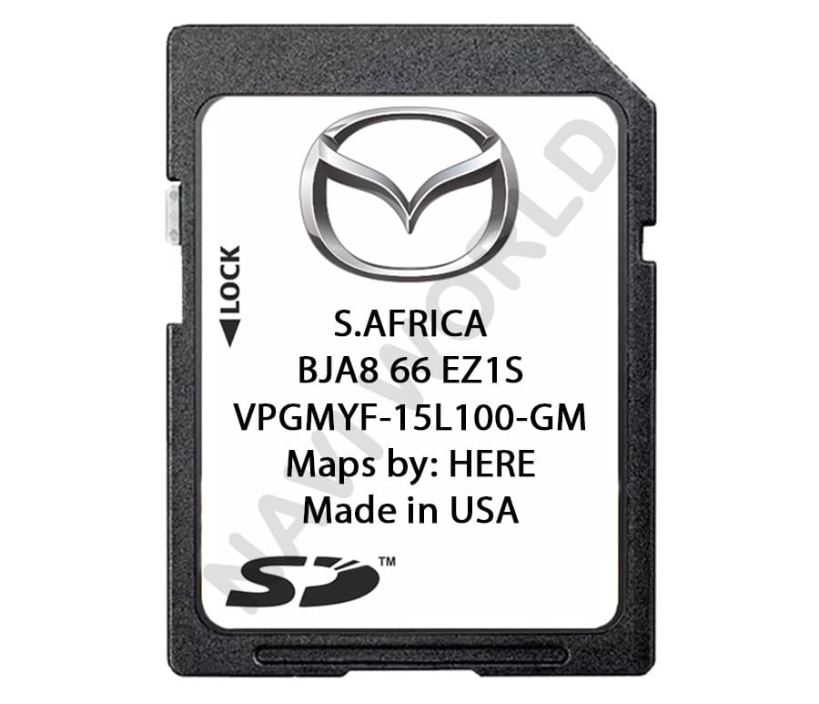 Mazda South Africa BJA866EZ1S Sat Nav SD card 2024