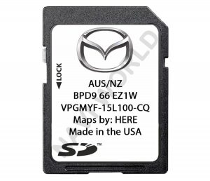 Mazda Australia New Zealand BPD966EZ1W Sat Nav SD card 2024