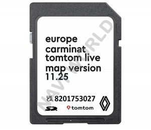 Renault 8201753027 Carminat TomTom Live 11.25 Sat Nav SD card Europe 2024
