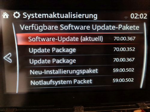 EU Mazda Connect Firmware Update 70.00.367 EU photo review