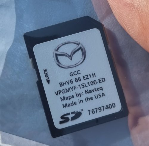 Mazda GCC / Gulf Area / Middle East BHW666EZ1T Sat Nav SD card  2024 photo review