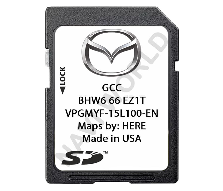 Mazda GCC Gulf Area Middle East BHW666EZ1T Sat Nav SD card 2024