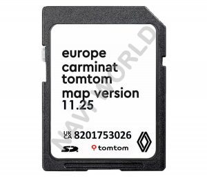 Renault 8201753026 Carminat TomTom Non Live 11.25 Sat Nav SD Card Europe 2024