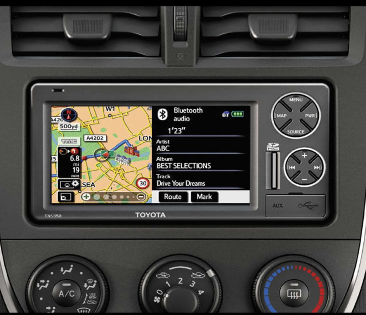 Europe Toyota PZ445-SD334-0S Sat Nav SD card TNS 350