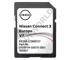 Nissan KE288-LCNKEV7 Europe Sat Nav SD card 2023 Connect 3 v7
