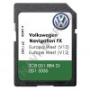 Volkswagen 3C8051884DI Sat Nav SD card RNS 310 West Europe 2020