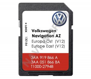 Volkswagen 3AA919866A Sat Nav SD card RNS 315 East Europe 2020