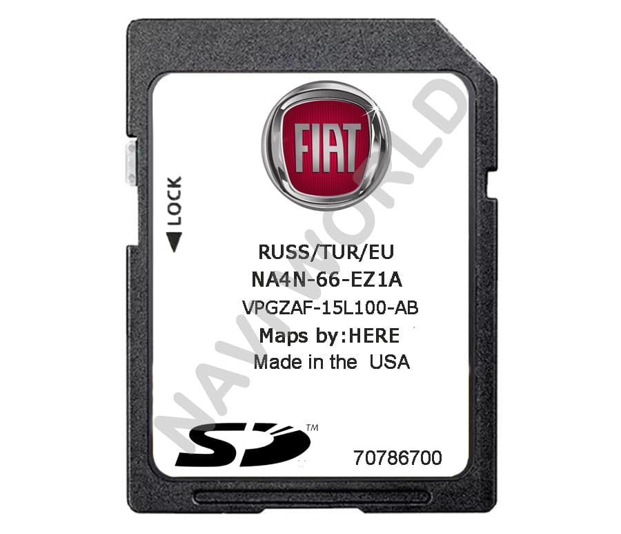 Fiat 124 Spider NA4N66EZ1A Sat Nav SD card Europe 2018