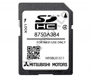Mitsubishi 8750A384 Sat Nav SD card MMCS W11 W12 Europe 2024