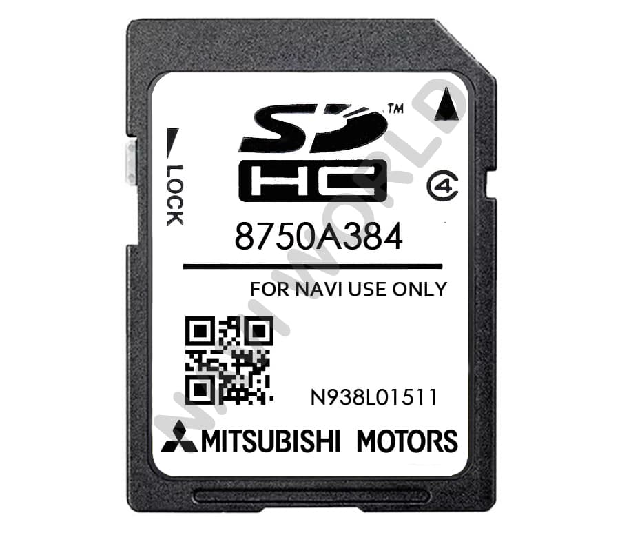 Mitsubishi 8750A384 Sat Nav SD card MMCS W11 W12 Europe 2024