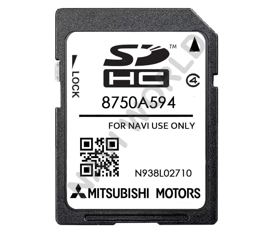 Mitsubishi 8750A594 Sat Nav SD card MMCS W15 W17 Europe 2024