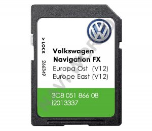 Volkswagen 3C805186608 Sat Nav SD card RNS 310 East Europe 2020