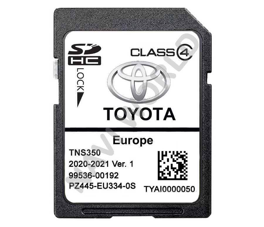 Europe Toyota PZ445-SD334-0S Sat Nav SD card TNS 350