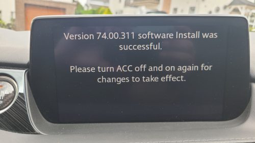 EU Mazda Connect Firmware Update 74.00.324 EU photo review