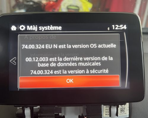 EU Mazda Connect Firmware Update 74.00.324 EU photo review