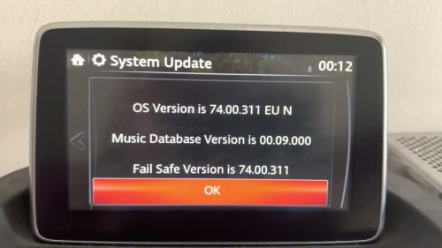 EU Mazda Connect Firmware Update 74.00.324 EU photo review