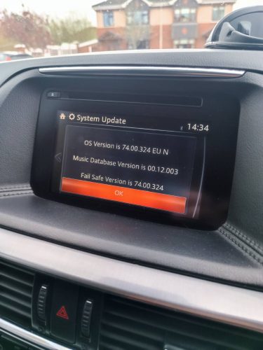 EU Mazda Connect Firmware Update 74.00.324 EU photo review