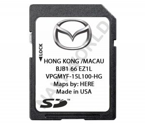 Mazda Hong Kong / Macau BJB166EZ1L Sat Nav SD card 2024