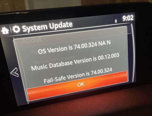 NA Mazda Connect Firmware Update 74.00.324 NA photo review