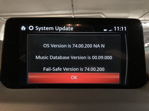 NA Mazda Connect Firmware Update 74.00.324 NA photo review
