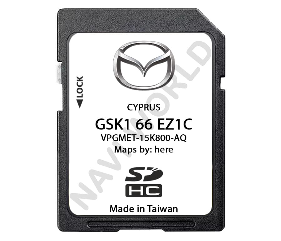 Mazda Cyprus GSK166EZ1C Sat Nav SD card 2024