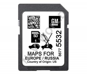 Vauxhall 86775532 Sat Nav SD card Europe 2021