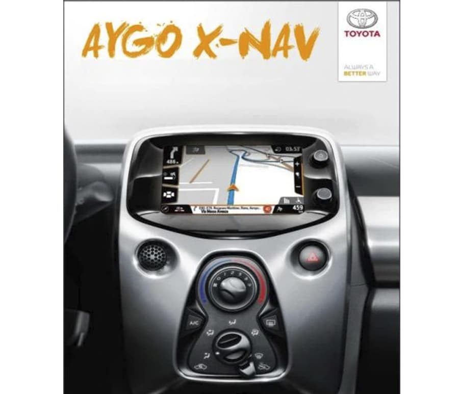 Europe Toyota Aygo PZ41CEU3301A X-NAV Sat Nav Micro SD card 2023/2024