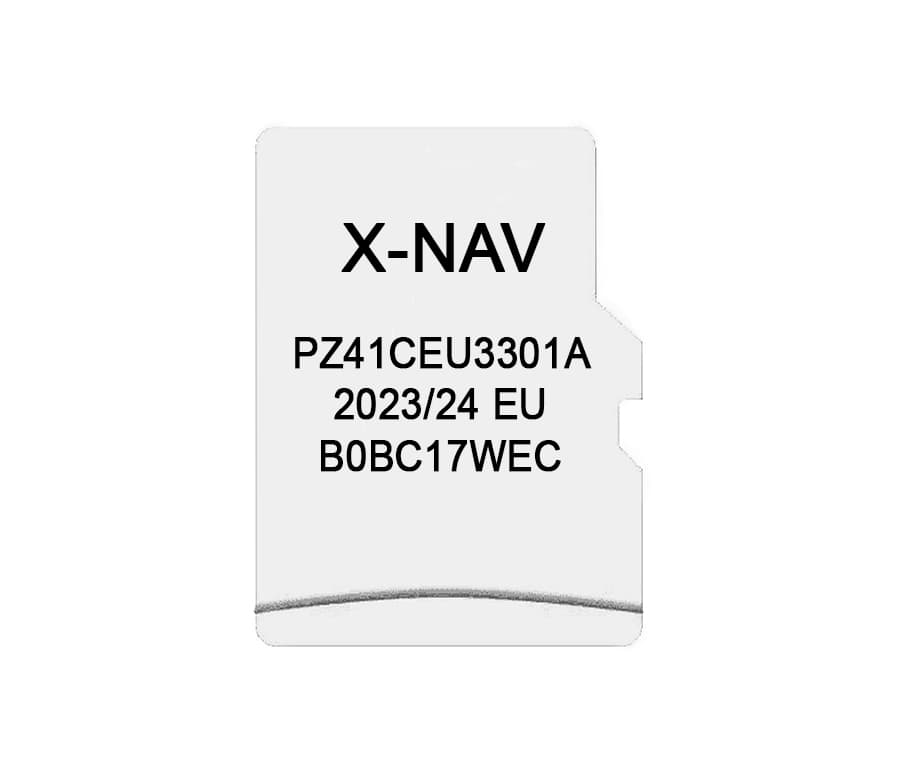 Europe Toyota Aygo PZ41CEU3301A X-NAV Sat Nav Micro SD card 2023/2024