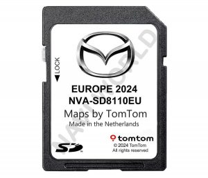 Mazda Europe NVA-SD8110 TomTom Sat Nav SD card 2024